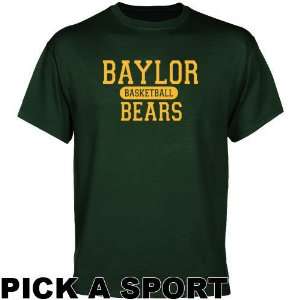  Baylor Bears Custom Sport T shirt   Green: Sports 
