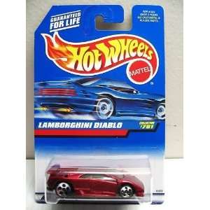Hot Wheels Lamborghini Diablo #781 1:64 Scale Collectible Die Cast Car 