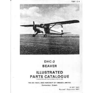   DHC 2 Beaver Aircraft Parts Manual De Havilland Canada Books