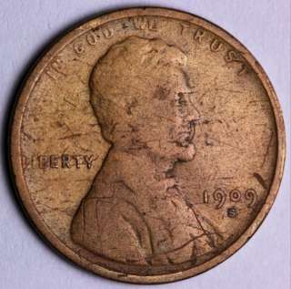 1909 S Lincoln Wheat Cent Penny VERY NICE  