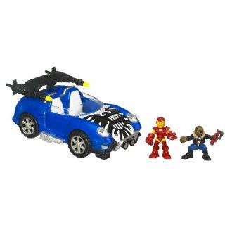 Marvel Superhero Squad Battle Vehicle   Hover Car With Iron Man And 
