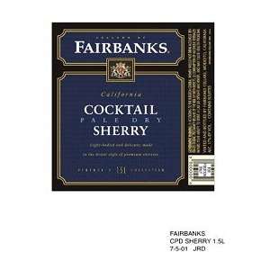  Gallo Fairbanks Cocktail Pale Dry Sherry 1.50L Grocery 