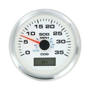   White Premier Pro Stainless Steel Domed LCD   80MPH: Sports & Outdoors