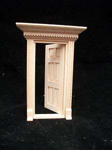 Yorktown Door Half Scale 1:24 Dollhouse wooden #H6014 Houseworks 