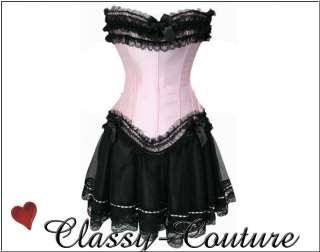 Burlesque Moulin Rouge Corset & Skirt PLUS SIZES 2XL 6X  