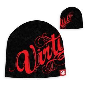    Virtue Paintball Script Beanie   Black/Red: Sports & Outdoors