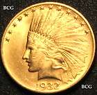 1932 $10 Gold Indian RARE WITH MOTTO GOOD YEAR GORGEOUS HIGH GRADE 