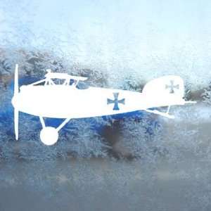  Albatros D3 WWI German Biplane White Decal Window White 
