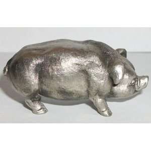   Hudson Pewter Noahs Ark Figurine   Male Pig # 8485 