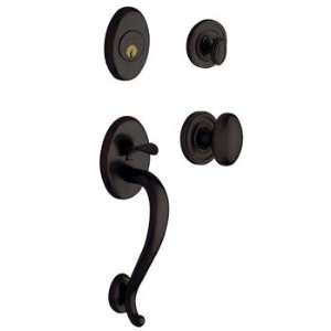 Baldwin 8533.5102.FD Logan Dummy Handleset with Egg Interior Knob 