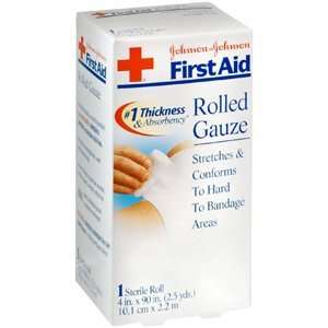  GAUZE ROLLED FIRST AID JJ 8809 4X2.5 J&J CONSUMER SECTOR 