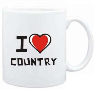  Mug White I love Country  Music