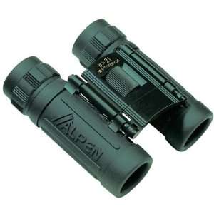  Alpen 8X21 Green Rubber Armored Sport Compact Binoculars 