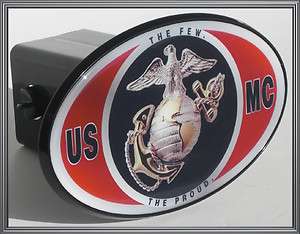 USA Marines USMC   2 Tow Hitch Receiver Cover Insert Plug for Most 