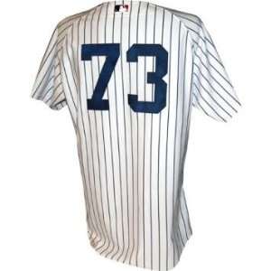  Doug Bernier #73 2009 Yankees Spring Training Game Used 