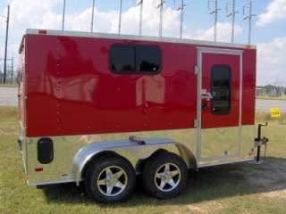 7x12 enclosed atv cargo motorcycle trailer windows