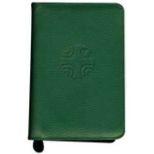  Green Leather Zipper Case for Liturgy of the Hours (404 