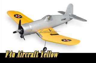 F4U CORSAIR 800mm 4 CHANNEL EPO RC Prop AIRPLANE NEW yellow US Stock 