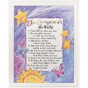  Ten Commandments for Kids Print: Home & Kitchen