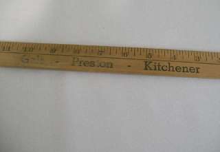 Old 36 inch wooden yardstick, markings Gordon Pass & Co. 3 Distinctive 