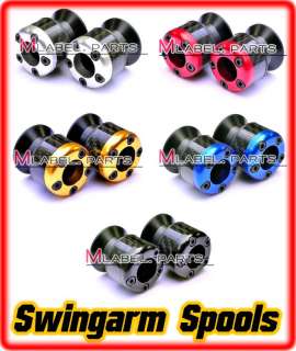 Yamaha R1 04 05 06 07 08 09 2010 2011 Black Swingarm spools Slider 
