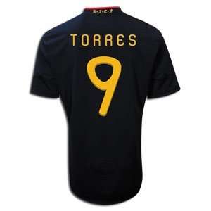  #9 Torres Spain Away 2010 World Cup Jersey (Size: L 