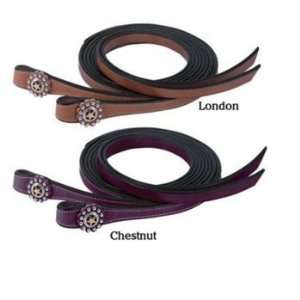  Weaver Texas Star Split Reins Chestnut