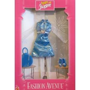  Barbie Teen Skipper Fashion Avenue Clothes, Shimmery A line Dress 