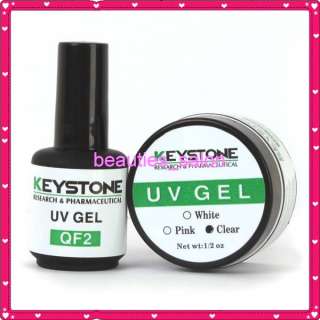Keystone Clear Color Uv gel + Uv topcoat Nail Art Pro  
