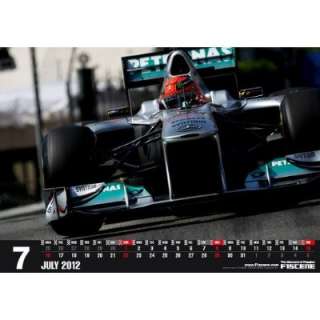   Schumacher Sebastian Vettel Ferrari Williams Mclaren JP Calendar 2012