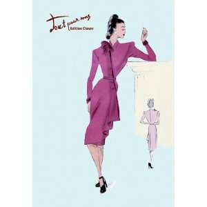  Flap Over Button Dress 20x30 Poster Paper: Home & Kitchen