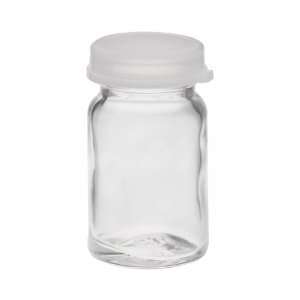 Wheaton 225534 Sample Bottle, 8mL, Glass, With Size 22 Snap Cap 