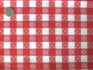 RED GINGHAM CHECK ITALIAN TABLECLOTH PICNIC FABRIC BTY  