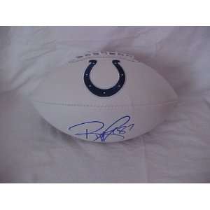   Autographed Indianapolis Colts Full Size NFL Football: Everything Else