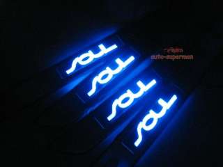 Blue LED Door sill scuff plate For kia SOUL 2010 2011 2012  
