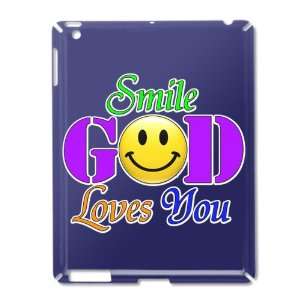    iPad 2 Case Royal Blue of Smile God Loves You: Everything Else