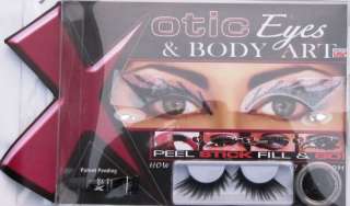 Xotic Eyes Electric Glitter Eye Self Adhesive Makeup Kit Costume 