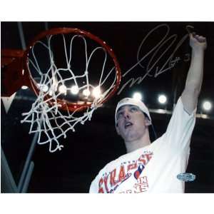  Gerry McNamara Autographed Picture   Cutting Down Net 