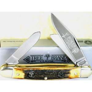  Boker Stockman 7474ST Tang Series Genuine Stag Knife 