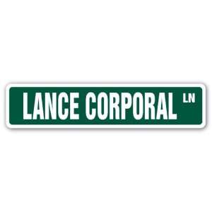  LANCE CORPORAL Street Sign Marines US military gift: Patio 