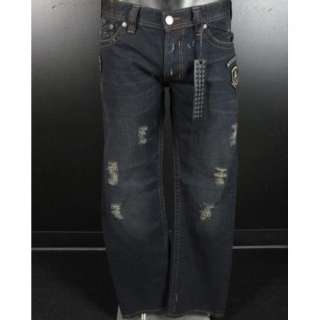 NWT AFFLICTION Mens Jeans BLAKE RAW FLAP in ASPHALT Relaxed STRAIGHT 