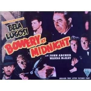 Bowery at Midnight   Movie Poster   11 x 17 