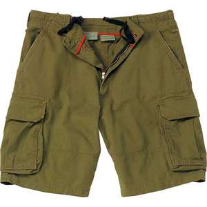 Russet Brown   Military Vintage Paratrooper Cargo Shorts