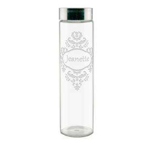   : Personalized Reusable Glass Brocade Water Bottle: Sports & Outdoors