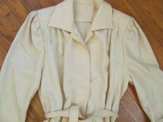Vintage 80s White Secretary Dress~18~Robert Leonard~Free Shipping 