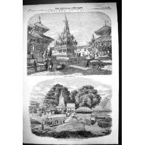  1855 Nepaul Temple Khrishna Jeb Narrain Hithu Hindoo 