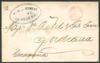 VENEZUELA TO FRANCE LA GUAYRA Cancel PAQUEBOT Cover  