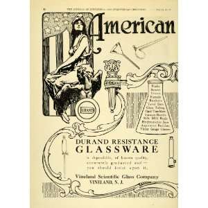  1922 Ad American Glassware Chemist Chemistry Science 
