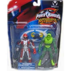   Over Drive Torque Red Ranger & Chiller Action Figure Set: Toys & Games