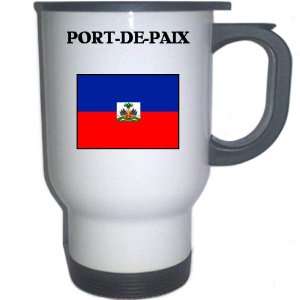 Haiti   PORT DE PAIX White Stainless Steel Mug